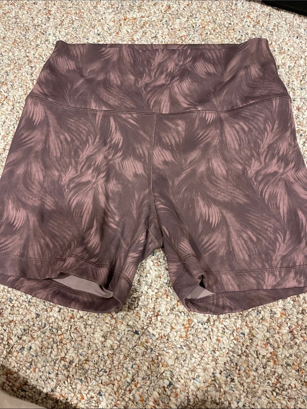 90 Degree By Reflex Women's Dusty Mauve Patterned Bike Shorts